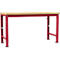 Établi Profi Spezial Manuflex, plateau de table en multiplex, 1750 x 700 mm, rouge rubis