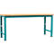 Établi Profi Spezial Manuflex, plateau de table en multiplex, 2000 x 700 mm, turquoise