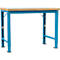 Établi Profi Spezial Manuflex, plateau de table en plastique, 1250 x 700 mm, bleu clair