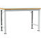 Établi Profi Spezial Manuflex, plateau de table en plastique, 1500 x 700 mm, gris clair