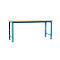 Établi Profi Spezial Manuflex, plateau de table en plastique, 2000 x 700 mm, bleu clair