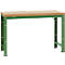 Établi Profi Standard Manuflex, plateau de table en multiplex l. 1500 x P 700, vert réséda