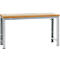 Établi Profi Standard Manuflex, Plateau de table en multiplex l. 1750 x P 700, alu argent
