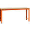 Établi Profi Standard Manuflex, Plateau de table en multiplex l. 2000 x P 700, rouge orangé
