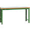 Établi Profi Standard Manuflex, plateau de table en plastique en l. 1750 x P 700, vert réséda