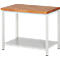 Établi série 8000, fixe, tablette en tôle d'acier, l. 1000 x P 700 x H 840 – 1040 mm