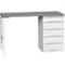 Etabli sous plateau Bott verso, plateau en linoléum, 5 tiroirs, L 1500 x P 600 x H 930 mm, gris clair