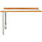 Établi TOP, unité d'extension, 1500 mm de large, gris clair 
