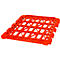 Etageplateaus, kunststof, voor 4-zijdige rolcontainer, rood (RAL 3000)
