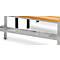 Étagère à chaussures, pour banc, L 1495 x P 200 mm (livré sans banc)