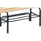 Étagère à chaussures pour bancs de vestiaire, acier, 1015 mm de long, anthracite