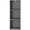 Étagère à dossiers Aalborg, 2 étagères réglables, patins de meuble, panneau de particules mélaminé, L 450 x P 400 x H 1200 mm, graphite