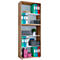 Etagère à dossiers, en bois, 5 OH, étagères réglables en hauteur, L 700 x P 400 x H 1780 mm, chêne Sonoma