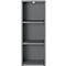 Étagère à dossiers Porto, 2 tablettes, 3 HC, L 450 x P 400 x H 1200 mm, graphite
