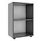 Étagère à dossiers Ulas, 2 hauteurs de classeurs, 1 tablette, pour env. 12 classeurs, L 490 x P 320 x H 740 mm, bois, anthracite