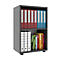 Étagère à dossiers Ulas, 2 hauteurs de classeurs, 1 tablette, pour env. 12 classeurs, L 490 x P 320 x H 740 mm, bois, anthracite