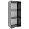 Étagère à dossiers Ulas, 3 hauteurs de classeurs, 2 tablettes, pour env. 18 classeurs, L 490 x P 320 x H 1080 mm, bois, anthracite