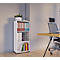 Étagère à dossiers Ulas, 3 hauteurs de classeurs, 2 tablettes, pour env. 18 classeurs, L 490 x P 320 x H 1080 mm, bois, blanc