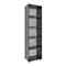 Étagère à dossiers Ulas, 5 hauteurs de classeurs, 4 tablettes, pour env. 30 classeurs, L 490 x P 320 x H 1780 mm, bois, anthracite