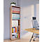 Étagère à dossiers Ulas, 5 hauteurs de classeurs, 4 tablettes, pour env. 30 classeurs, L 490 x P 320 x H 1780 mm, bois, chêne miel