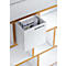 Étagère Berlin, panneau alvéolaire, blanc/multiplex, L 1500 x P 340 x H 1590 mm