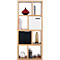 Étagère Berlin, panneau alvéolaire, placage de chêne, L 700 x P 340 x H 1590 mm