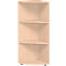 Étagère d’angle PALENQUE, 3 HC, l. 400 x P 400 x H 1104 mm, décor hêtre