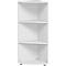 Étagère d’angle PALENQUE, 3 HC, l. 400 x P 400 x H 1104 mm, gris clair