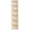 Étagère d’angle PALENQUE, 6 HC, l. 400 x P 400 x H 2160 mm, décor érable
