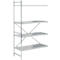 Étagère d'appoint, acier inoxydable, étagères fermées, L 1175 x P 600 mm