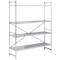 Etagère de base, acier inoxydable, étagères fermées, L 1500 x P 500 mm