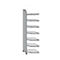 Étagère de bureau Dante®, module de rayonnage d’angle, H 2600 x l. 600 mm, sans panneau arrière, gris clair