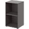 Etagère de bureau TEMPIO, en bois, 2 compartiments, 2 OH, L 400 x P 340 x H 720 mm, anthracite