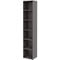 Etagère de bureau TEMPIO, en bois, 6 compartiments, 6 OH, L 400 x P 340 x H 2130 mm, anthracite