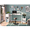 Etagère de séparation Porto, 1 grand compartiment, 4 petits compartiments, L 800 x P 460 x H 1200 mm, blanc