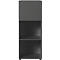 Etagère de séparation Porto, 1 grand compartiment, 4 petits compartiments, L 800 x P 460 x H 1200 mm, graphite