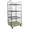 Étagère mobile, H 1800 x l. 815 x P 724 mm, gris RAL 7032