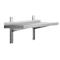 Étagère murale en inox,, L 1600 x P 300 mm
