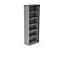 Etagère NEVADA, L 800 x P 445 x H 2225 mm, gris foncé