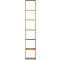 Étagère Pombal, 6 hauteurs de classeurs, extensible, largeur 400 mm, noyer