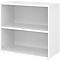 Étagères Breno, 2 HC, 28 kg par étagère, L 800 x P 400 x H 748 mm, panneau de particules, blanc