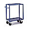 Etagewagen, 2 laadvlakken/plaatstalen bakken, 995 x 695 mm, draagvermogen 400 kg