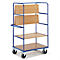 Etagewagen, 3 inklapbare etages, 1000 x 800 mm