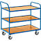 Etagewagen, gebogen duwbeugel, 3 etages