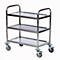 Etagewagen met 3 etages- RVS - B 825 x D 500 mm - draagvermogen 100 kg