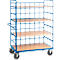 Etagewagen met rooster, 3 etages, L 1200 x B 800 mm