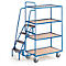 Etagewagen met treden, 4 etages