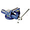 Étau bleu avec levier argenté. Lit MAGNAT 120.