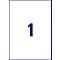 Etiketten AVERY® Zweckform, voor printertype inkjet/laser, rechthoekig, duurzaam, A4-formaat, papier, natuurwit, 100 etiketten, B 297 x H 210 mm