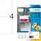 Etiketten HERMA 4697, 105 x 148 mm, 100 st., op DIN A4, weerbestendig, zelfklevend, sterk klevend, polyesterfolie, mat wit